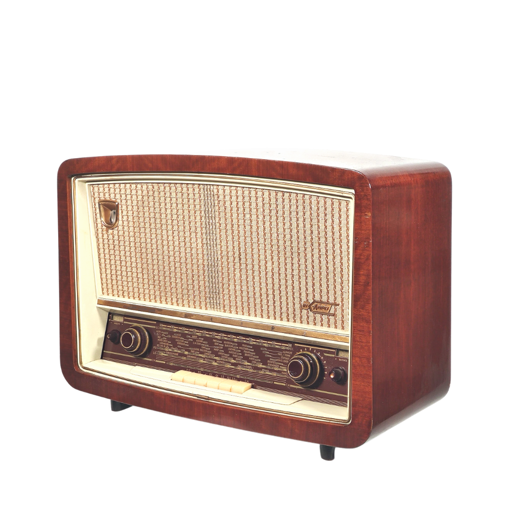 Philips BF 576 A BiAmpli de 1957 Poste radio vintage Bluetooth LES